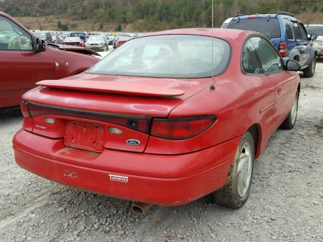 3FAKP1132YR170848 - 2000 FORD ESCORT ZX2 RED photo 4
