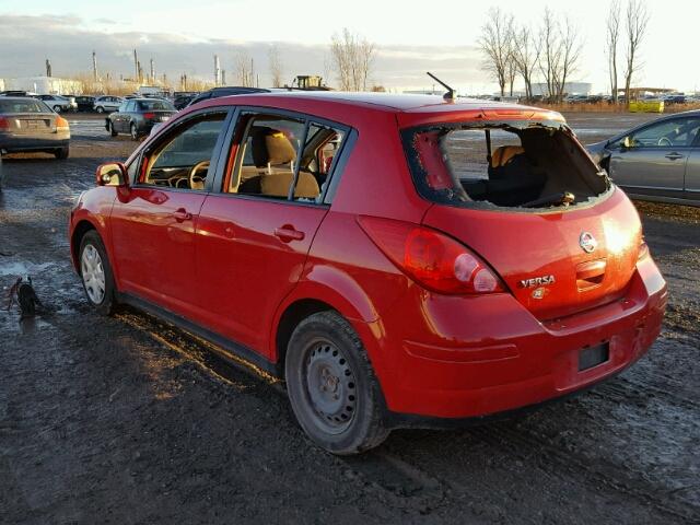 3N1BC1CP7CL382407 - 2012 NISSAN VERSA S RED photo 3