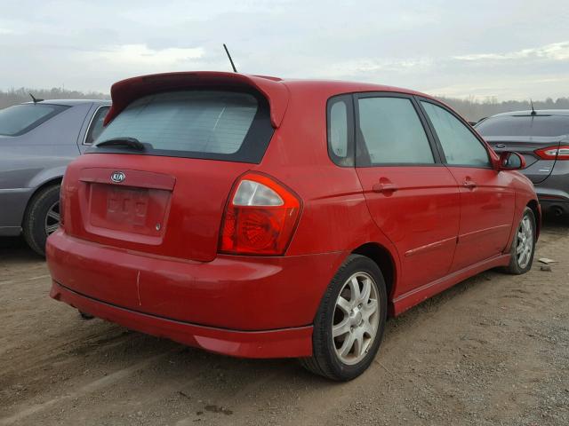 KNAFE161865364712 - 2006 KIA SPECTRA5 RED photo 4