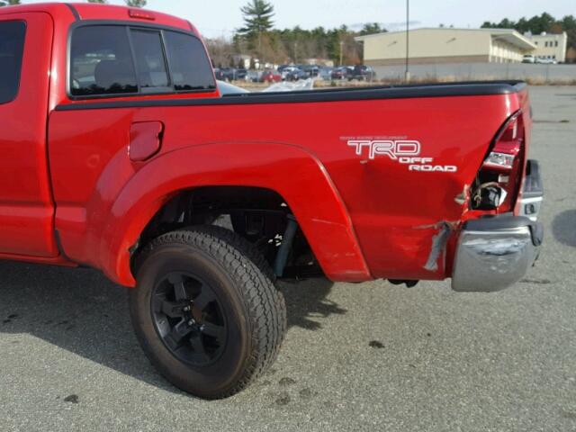 5TEUU42N86Z297615 - 2006 TOYOTA TACOMA ACC RED photo 9