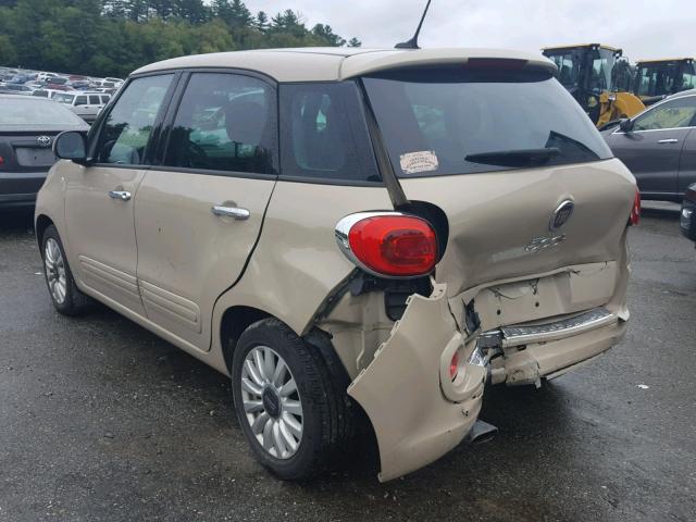 ZFBCFABH2EZ028540 - 2014 FIAT 500L EASY BEIGE photo 3