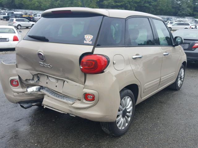 ZFBCFABH2EZ028540 - 2014 FIAT 500L EASY BEIGE photo 4