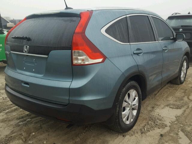 2HKRM3H76DH521182 - 2013 HONDA CR-V EXL TEAL photo 4