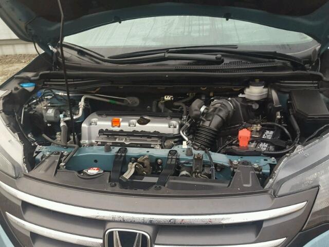 2HKRM3H76DH521182 - 2013 HONDA CR-V EXL TEAL photo 7