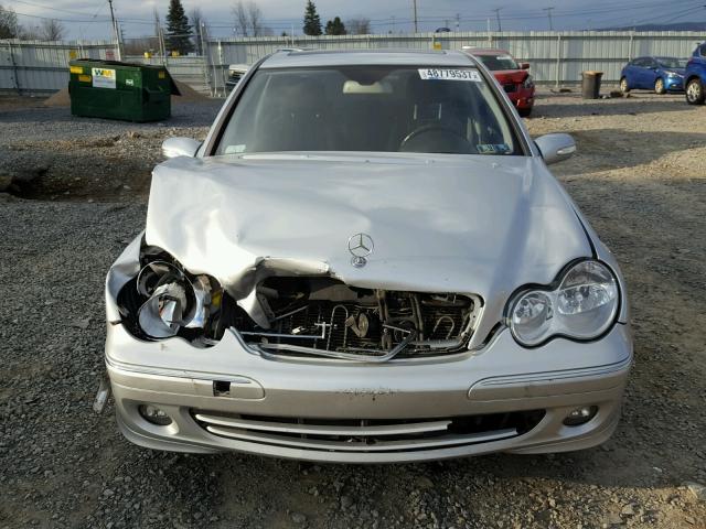 WDBRF92H57F900475 - 2007 MERCEDES-BENZ C 280 4MAT SILVER photo 7