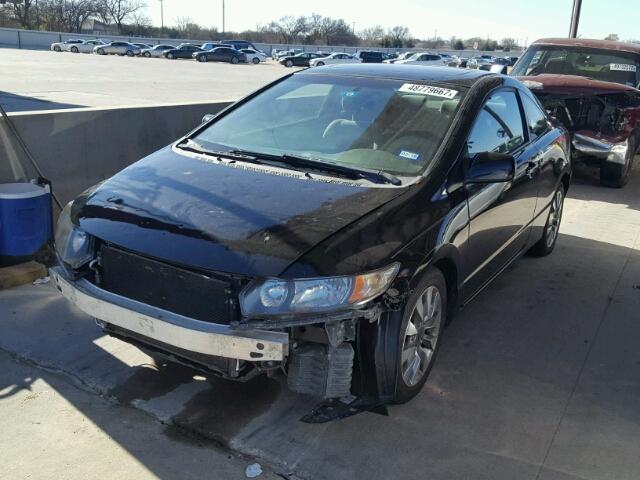 2HGFG12869H527548 - 2009 HONDA CIVIC EX BLACK photo 2