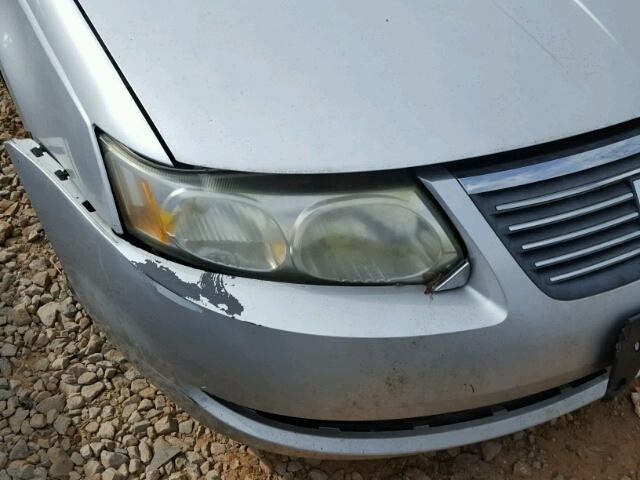 1G8AG52F25Z182540 - 2005 SATURN ION LEVEL SILVER photo 9