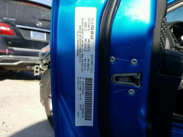 1C3CDFAA1GD644612 - 2016 DODGE DART SE BLUE photo 10