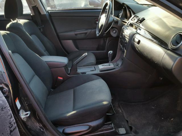 JM1BK32F081131389 - 2008 MAZDA 3 I BLACK photo 5