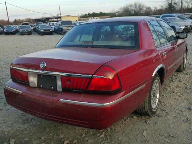 2MEFM74W5XX615644 - 1999 MERCURY GRAND MARQ RED photo 4