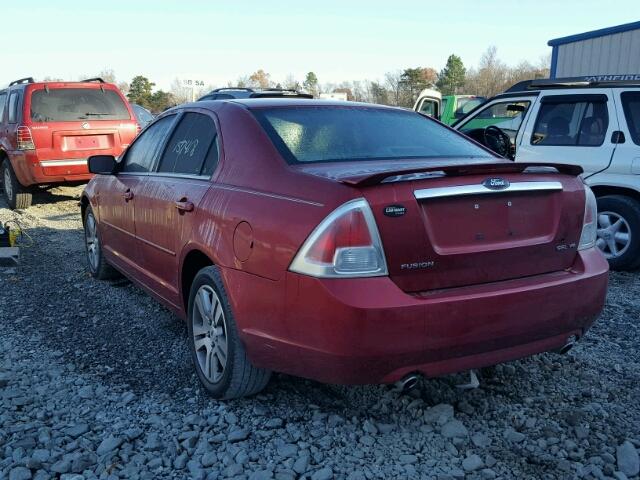 3FAFP08116R121105 - 2006 FORD FUSION SEL MAROON photo 3