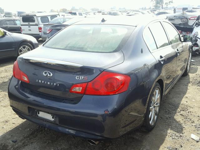 JN1CV6AP9DM717768 - 2013 INFINITI G37 BASE BLUE photo 4