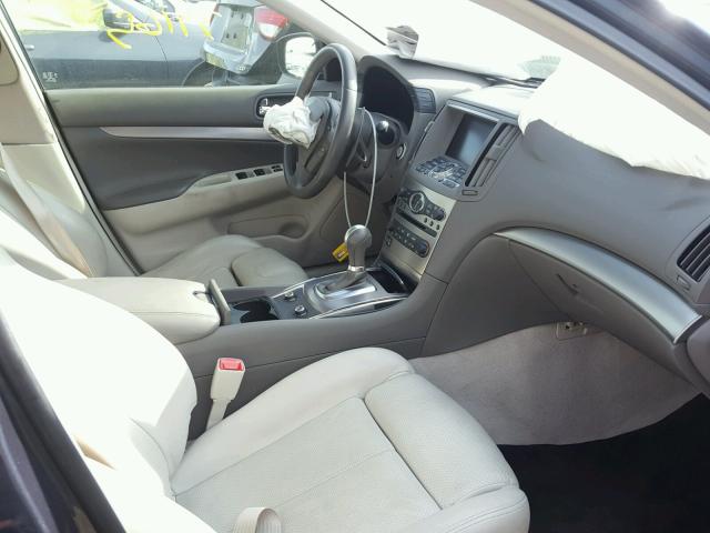 JN1CV6AP9DM717768 - 2013 INFINITI G37 BASE BLUE photo 5