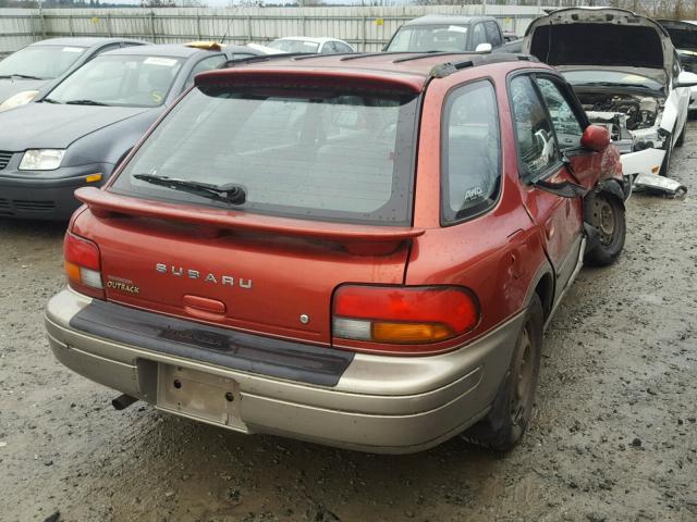 JF1GF485XYH801316 - 2000 SUBARU IMPREZA OU RED photo 4