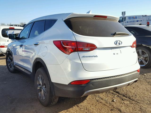 5XYZT3LB6FG271483 - 2015 HYUNDAI SANTA FE S WHITE photo 3