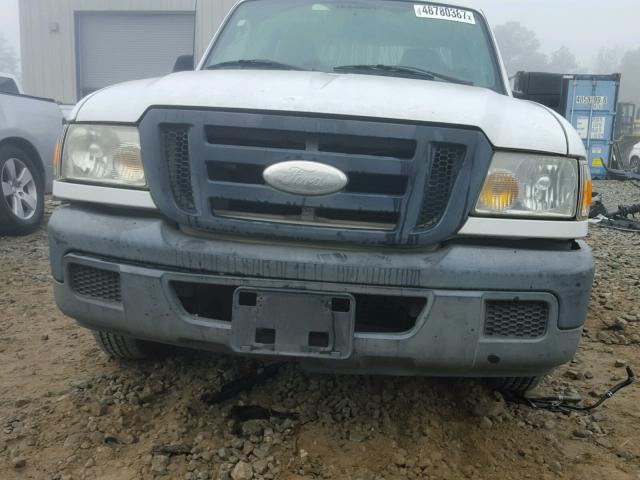 1FTYR10D06PA48955 - 2006 FORD RANGER WHITE photo 9