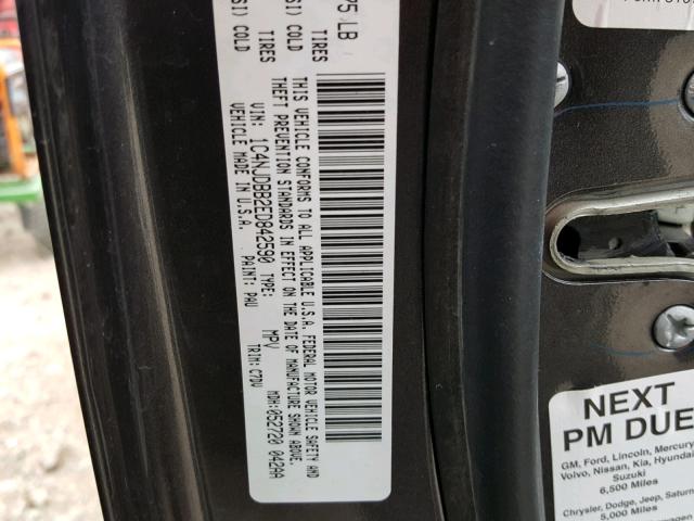 1C4NJDBB2ED842590 - 2014 JEEP COMPASS SP 灰色 照片 10