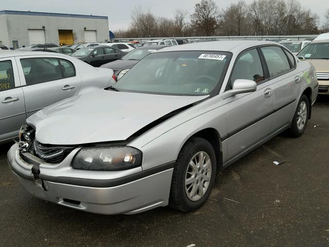 2G1WF52E539303387 - 2003 CHEVROLET IMPALA SILVER photo 2