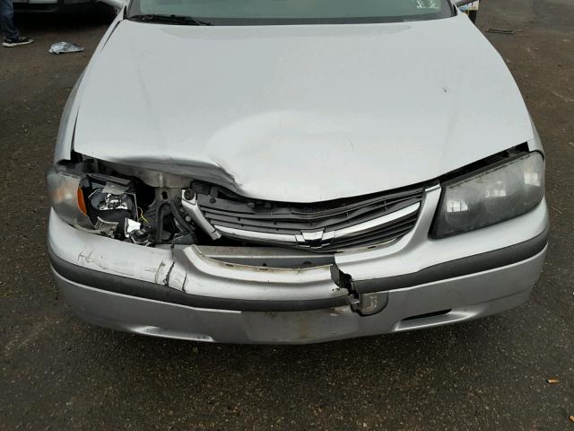 2G1WF52E539303387 - 2003 CHEVROLET IMPALA SILVER photo 9