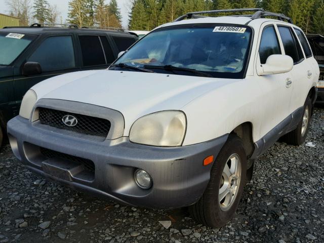 KM8SC83D01U091614 - 2001 HYUNDAI SANTA FE G WHITE photo 2