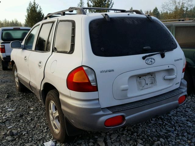 KM8SC83D01U091614 - 2001 HYUNDAI SANTA FE G WHITE photo 3