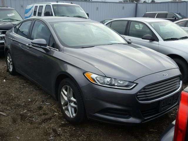 3FA6P0HR3DR168073 - 2013 FORD FUSION SE GRAY photo 1