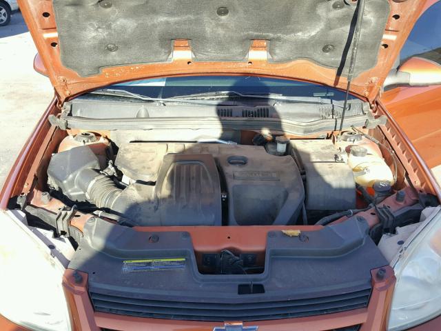 1G1AL15F777159915 - 2007 CHEVROLET COBALT LT ORANGE photo 7