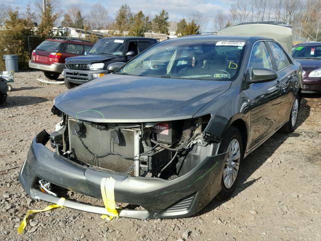 4T4BF1FK9ER375621 - 2014 TOYOTA CAMRY L GRAY photo 2