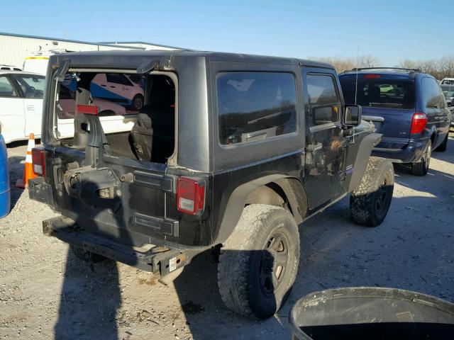 1J4AA2D11BL588700 - 2011 JEEP WRANGLER S BLACK photo 4