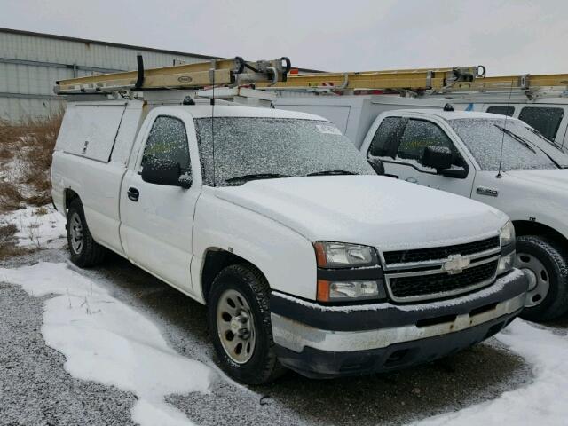 1GCEC14X86Z290373 - 2006 CHEVROLET SILVERADO WHITE photo 1