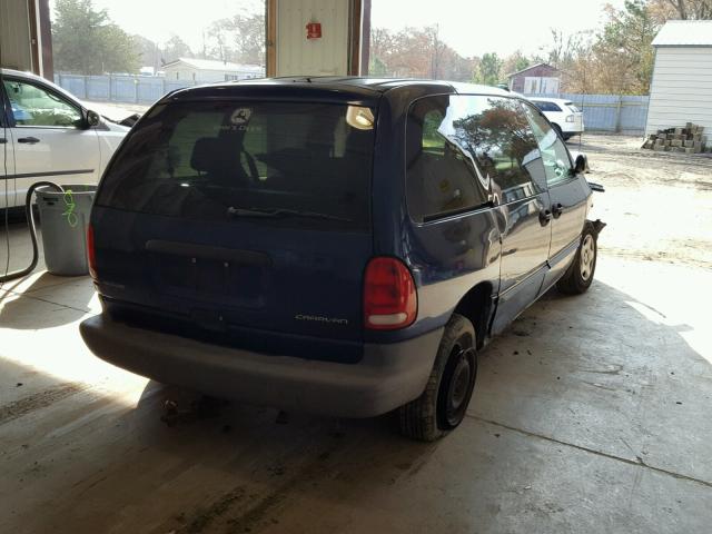 2B4GP25G4YR856394 - 2000 DODGE CARAVAN BLUE photo 4