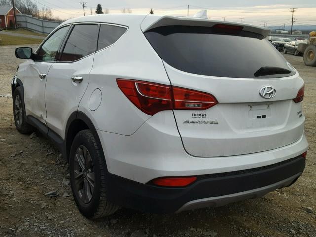 5XYZTDLB5GG351283 - 2016 HYUNDAI SANTA FE S WHITE photo 3