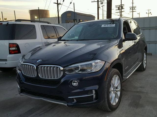 5UXKT0C50G0S76114 - 2016 BMW X5 XDR40E BLUE photo 2