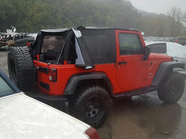 1J4FA241X9L774834 - 2009 JEEP WRANGLER X RED photo 4