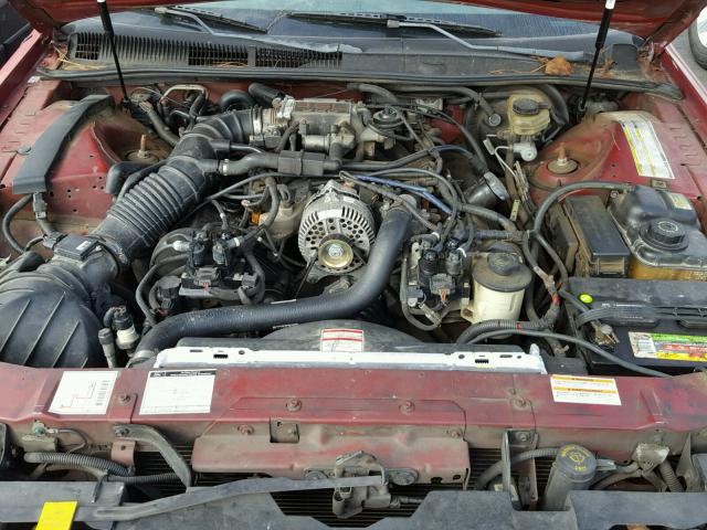 1FALP62WXVH157479 - 1997 FORD THUNDERBIR RED photo 7