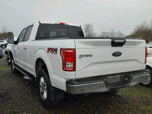 1FTFW1EG9FFB13553 - 2015 FORD F150 SUPER WHITE photo 3