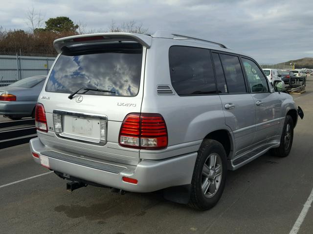 JTJHT00W164017242 - 2006 LEXUS LX 470 SILVER photo 4