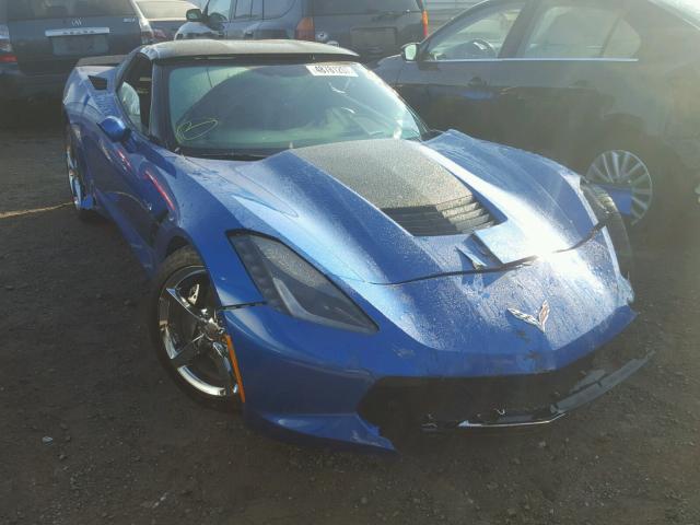 1G1YF2D74E5103462 - 2014 CHEVROLET CORVETTE S BLUE photo 1