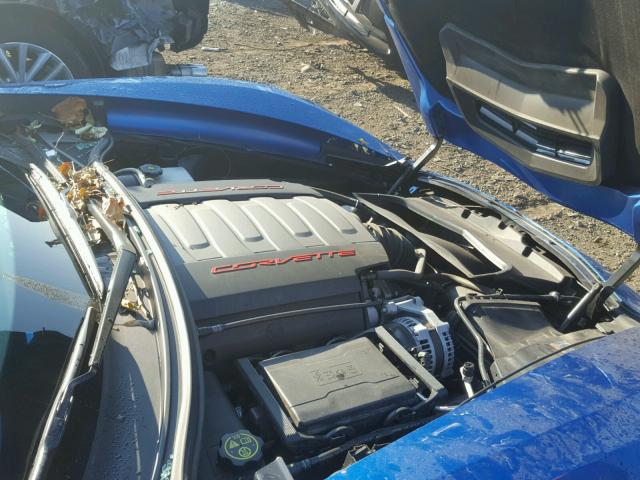 1G1YF2D74E5103462 - 2014 CHEVROLET CORVETTE S BLUE photo 7