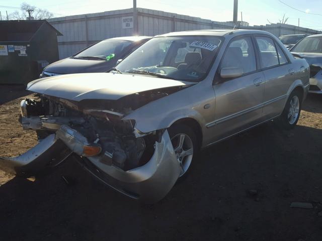 JM1BJ225830108106 - 2003 MAZDA PROTEGE DX SILVER photo 2