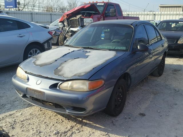 1MEFM13P3XW622837 - 1999 MERCURY TRACER LS BLUE photo 2