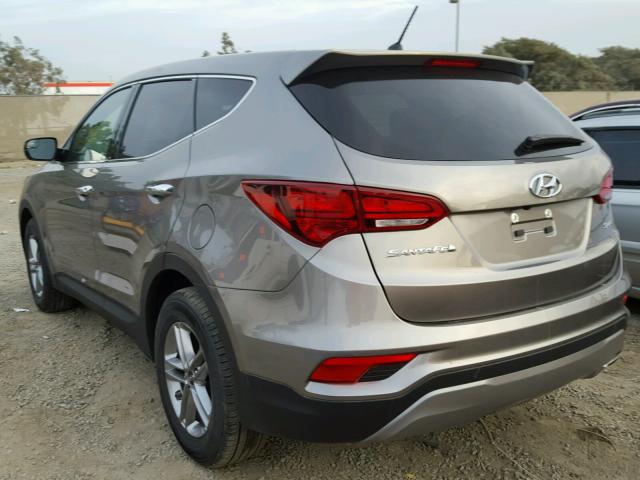 5NMZT3LB5JH059074 - 2018 HYUNDAI SANTA FE S GRAY photo 3