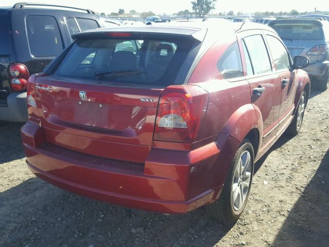 1B3HB48B87D552988 - 2007 DODGE CALIBER SX RED photo 4