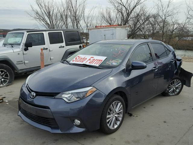 5YFBURHE7FP241652 - 2015 TOYOTA COROLLA L CHARCOAL photo 2