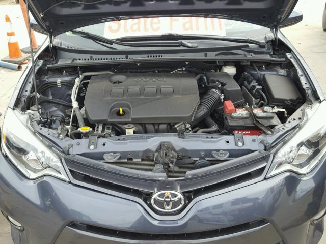 5YFBURHE7FP241652 - 2015 TOYOTA COROLLA L CHARCOAL photo 7