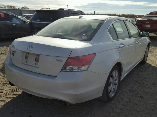 1HGCP3F87AA009072 - 2010 HONDA ACCORD EXL WHITE photo 4