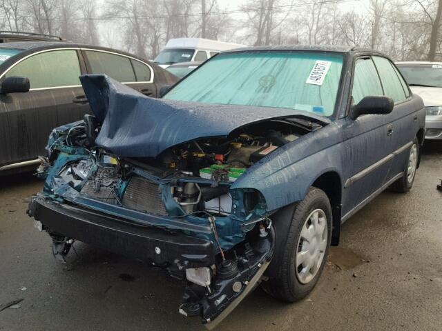 4S3BD4354V7200857 - 1997 SUBARU LEGACY L TEAL photo 2