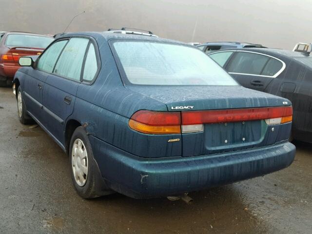 4S3BD4354V7200857 - 1997 SUBARU LEGACY L TEAL photo 3