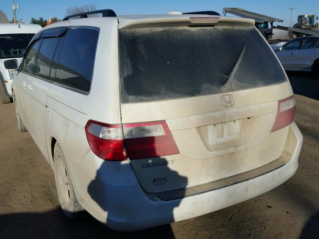 5FNRL38787B058998 - 2007 HONDA ODYSSEY EX WHITE photo 3