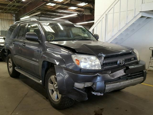 JTEBT17R340037779 - 2004 TOYOTA 4RUNNER LI GRAY photo 1